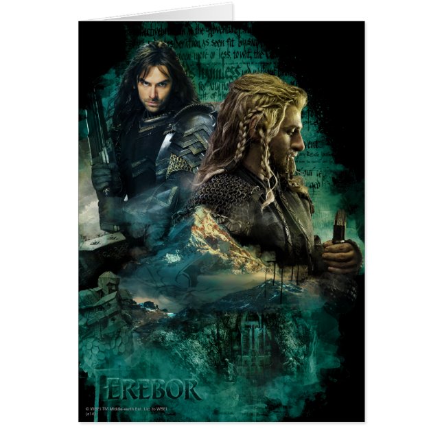 Cartão Kili & Fili sobre Erebor (Frente)