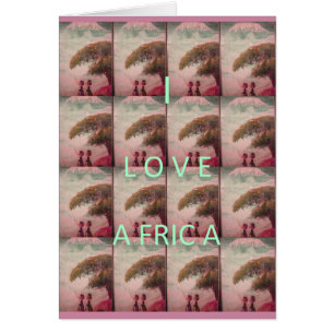 Cartão Kilimanjaro Tanzânia Modelo