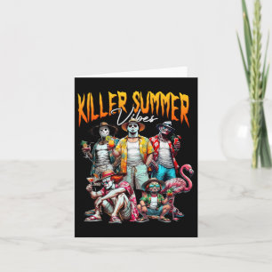 Cartão Killer Summer Vibes Praia Férias Horror Su