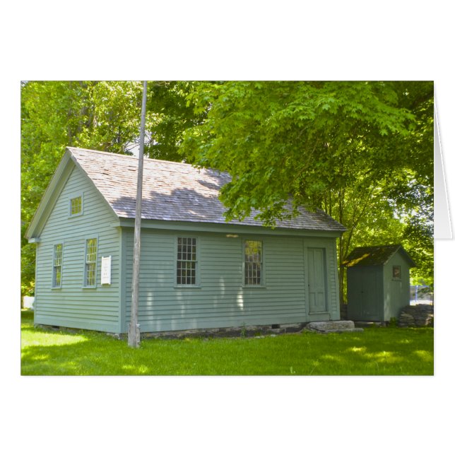 Cartão Killingworth School House (Frente horizontal)