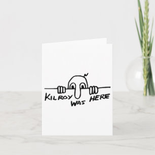 Cartão Kilroy Estava Aqui - Segunda Guerra Mundial, Ww2, 