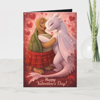 Cartão kilt do amor