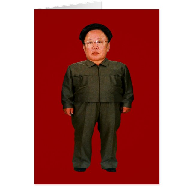 Cartão Kim Jong illin (Frente)