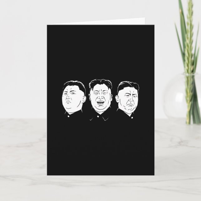 Cartão Kim Jong Un Face (Frente)