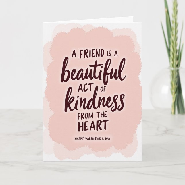Cartão Kind Heart Friend Valentine Card (Frente)
