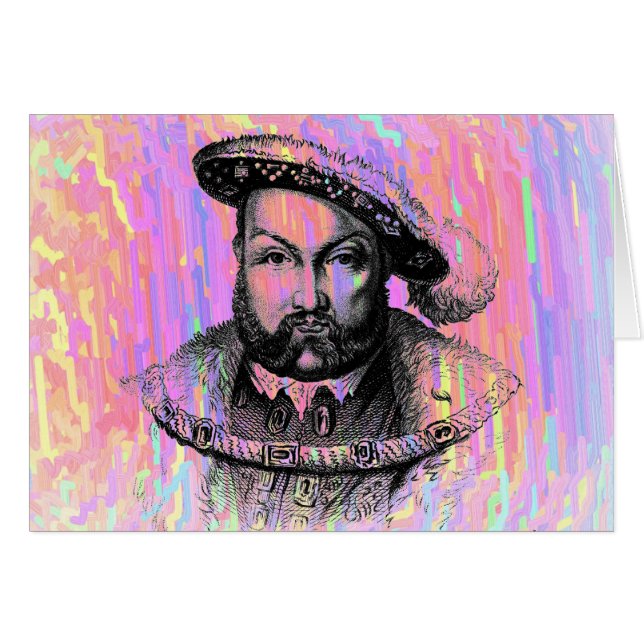 Cartão King Henry VIII (Frente Horizontal)