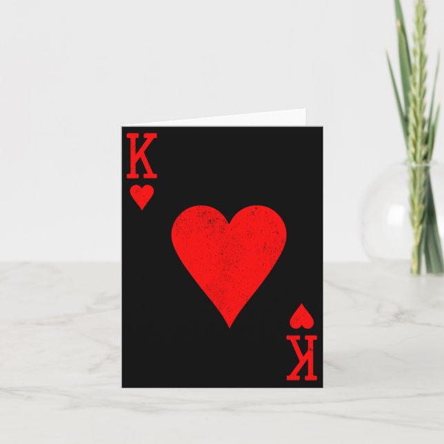 Cartão King Of Hearts Matching Couple Saint Valentine's D (Frente)