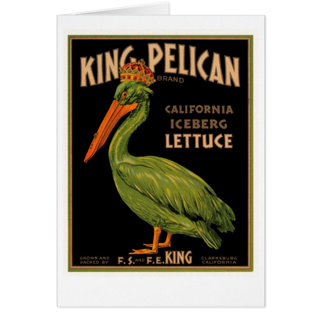 Cartão King Pelican Marca Lettuce (Frente)