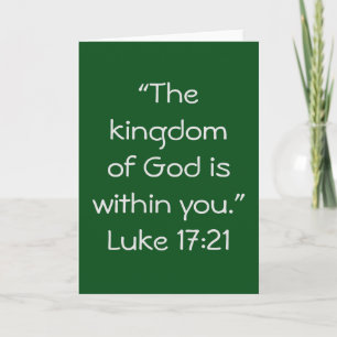 Cartão "Kingdom" Scripture Greeting Card
