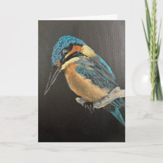 Cartão Kingfisher Bird Fine Art Greeting Card