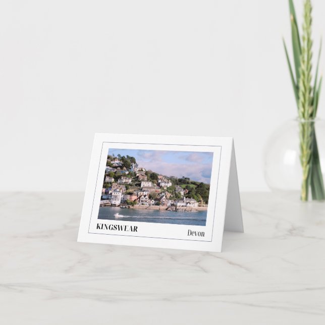 Cartão Kingswear, Devon (Frente)