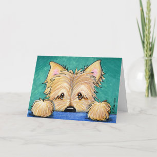 Cartão KiniArt Cairn Terrier Dog Art