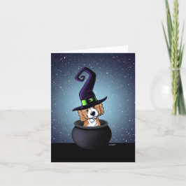 Cartão KiniArt Doodle Dog Witeen