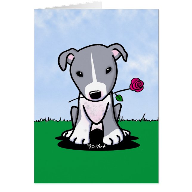 Cartão KiniArt Pit Ocorre Cachorro Pitbull (Frente)