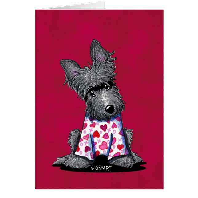 Cartão KiniArt Scottie Terrier Pajamas (Frente)