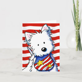 Cartão KiniArt Star Spangled Westie