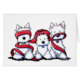 Cartão KiniArt Westie nenhum mau