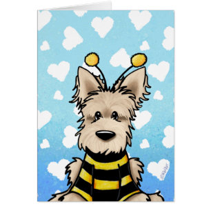 Cartão KiniArt Wheaten Scottie Dog Bee