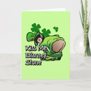 Cartão Kiss Me Blarney Stone