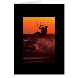 Cartão Kite Surfer na Rua.