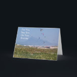 Cartão Kite Surfistas Passo Filho Aniversário<br><div class="desc">O papagaio de cartão comemorativo passa o cartão de aniversário do filho para um filho passo que você pode personalizar com qualquer texto de sua escolha. Se precisar de ajuda para personalizar,  entre em contato conosco através do link desta página. Cartão de aniversário de filho do espetáculo Kite</div>