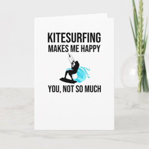 Cartão Kitesurfing Kitesurfer Kiteboarder
