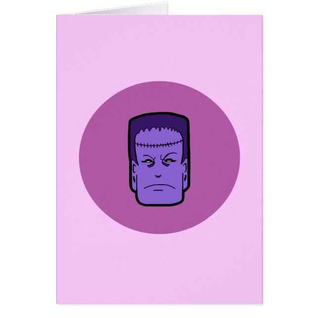 Cartão Kitschy Frankenstein (Frente)