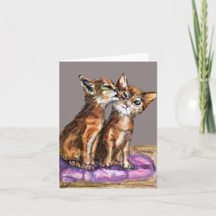 Cartão Kitten Lickin Good