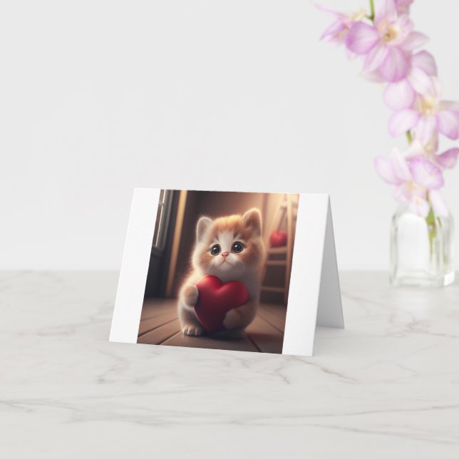 Cartão Kitten Love (Orquídea)