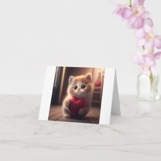 Cartão Kitten Love