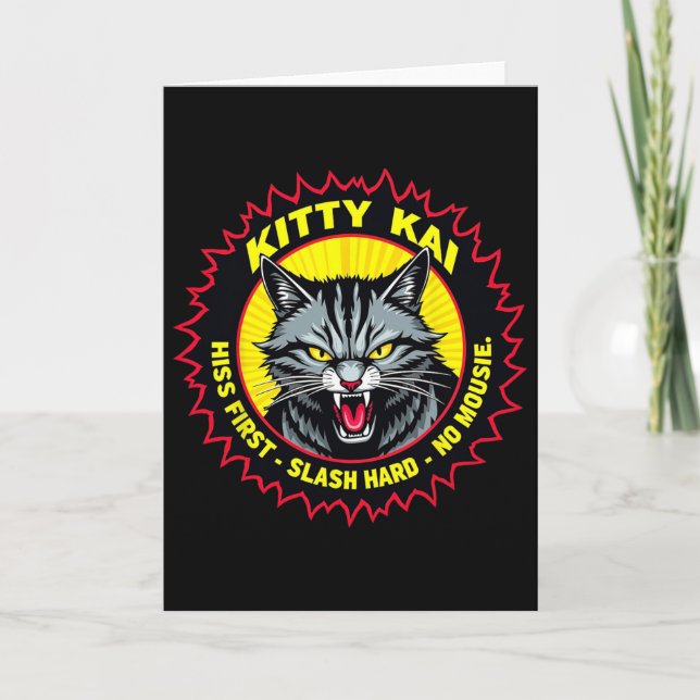 Cartão Kitty Kai - Sise Primeiro - Corte Rápido - Sem Rat (Frente)