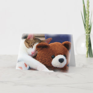 Cartão Kitty Teddy Friend Card
