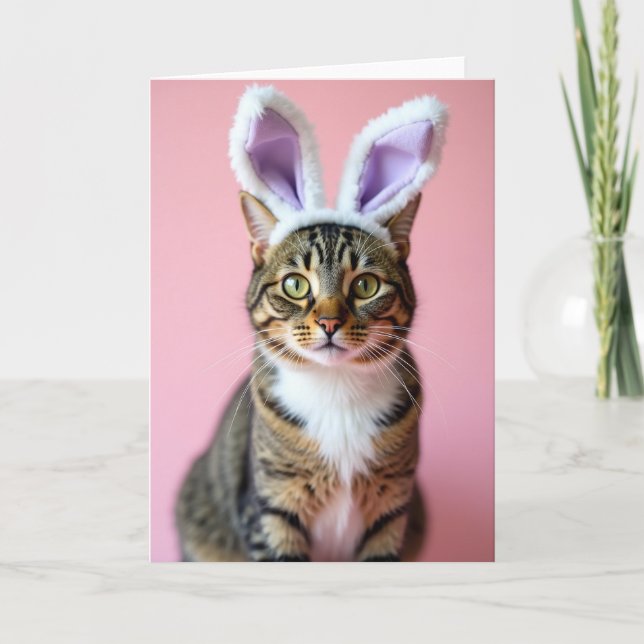 Cartão Kitty With Novelty Ears Card (Frente)