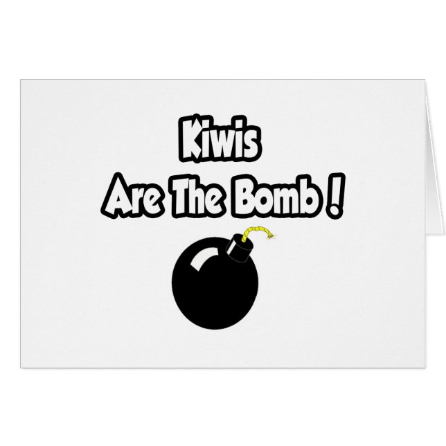 Cartão Kiwis É A Bomba! (Frente Horizontal)