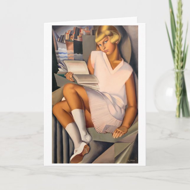 Cartão Kizette en Rosa | Tamara de Lempicka | (Frente)