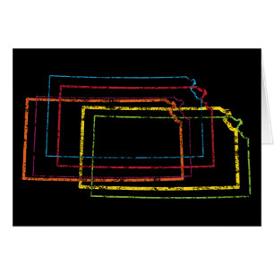 Cartão kKansas pride blur