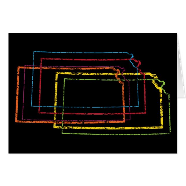 Cartão kKansas pride blur (Frente horizontal)