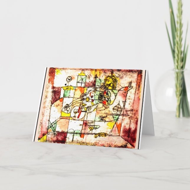 Cartão Klee - 203 Moribundus, abstrato art (Frente)