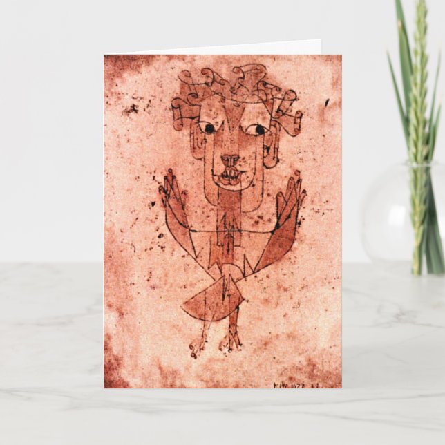 Cartão Klee - Angelus Novus (Novo Anjo) (Frente)