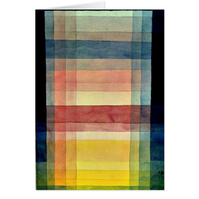 Cartão Klee - Arquitetura da planície de 1923 (Frente)