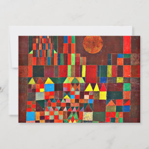 Cartão Klee - Castelo e Sol