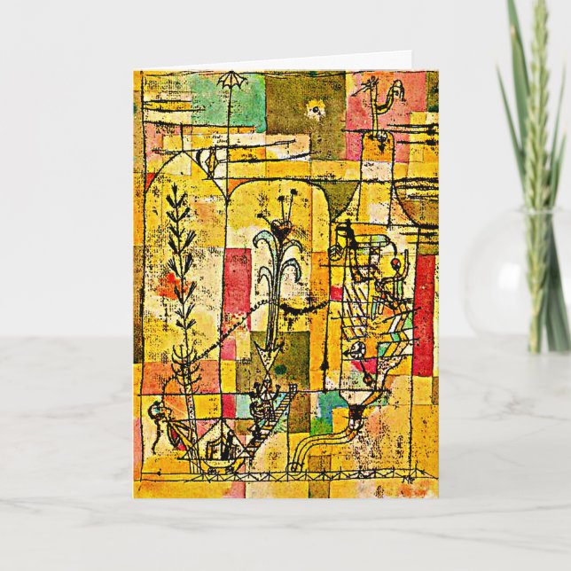 Cartão Klee - Conto de Hoffmann, pintura famosa (Frente)