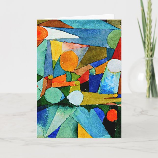 Cartão Klee - Formas de Cores (Frente)