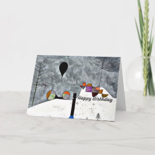 Cartão Klee - Inverno, pintura de Paul Klee, desejos de a