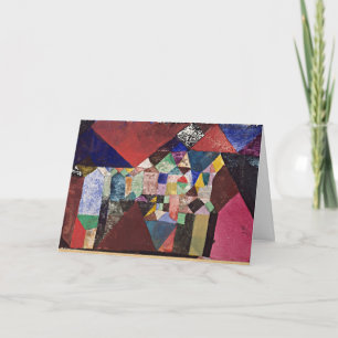 Cartão Klee - Joias Municipal, 1917 aquarela