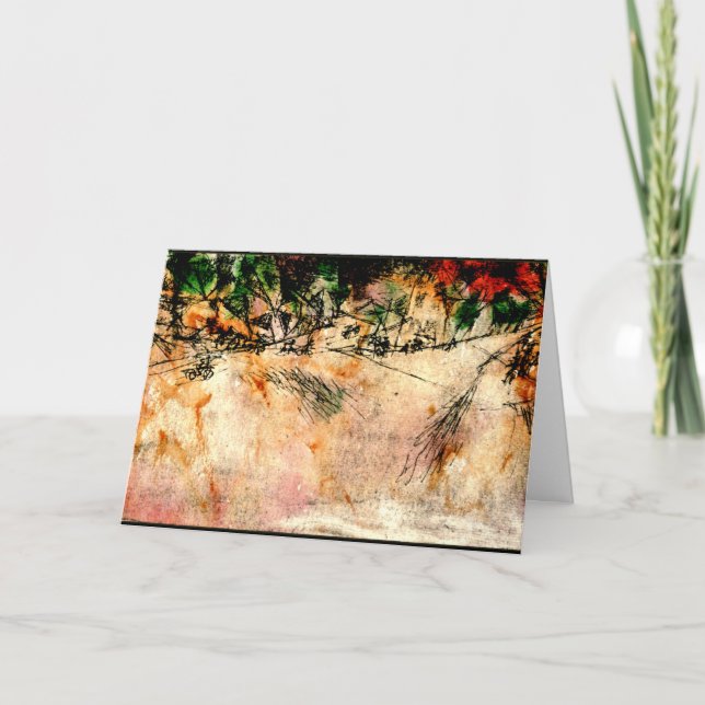 Cartão Klee - Junção rodoviária (desenho a carvão) (Frente)