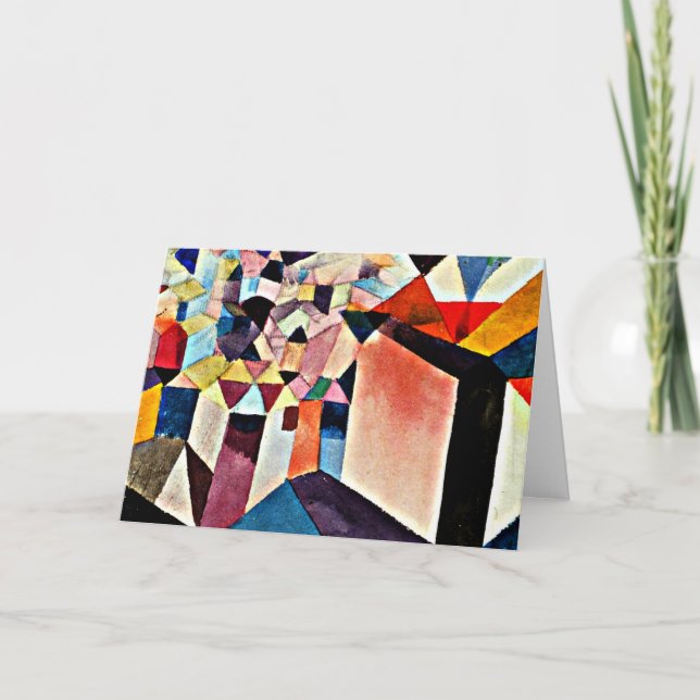 Cartão Klee - Visão de uma cidade (Frente)