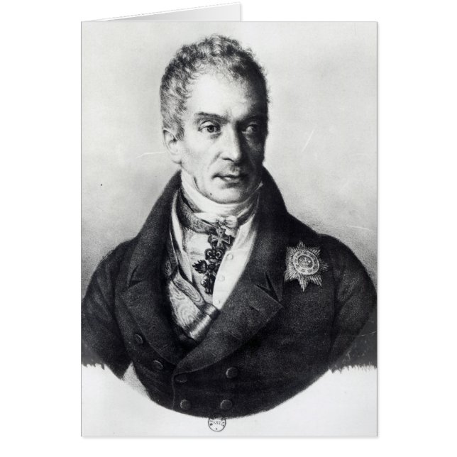 Cartão Klemens Wenzel Nepomuk Lothar (Frente)