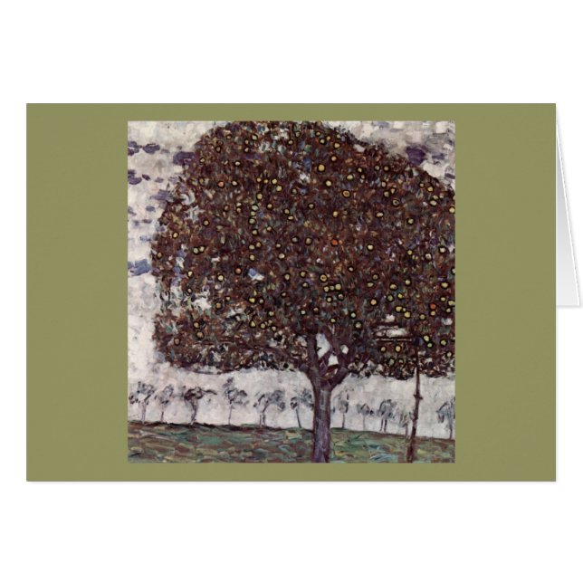 Cartão Klimt, Gustavo: Apfelbaum II (Frente Horizontal)