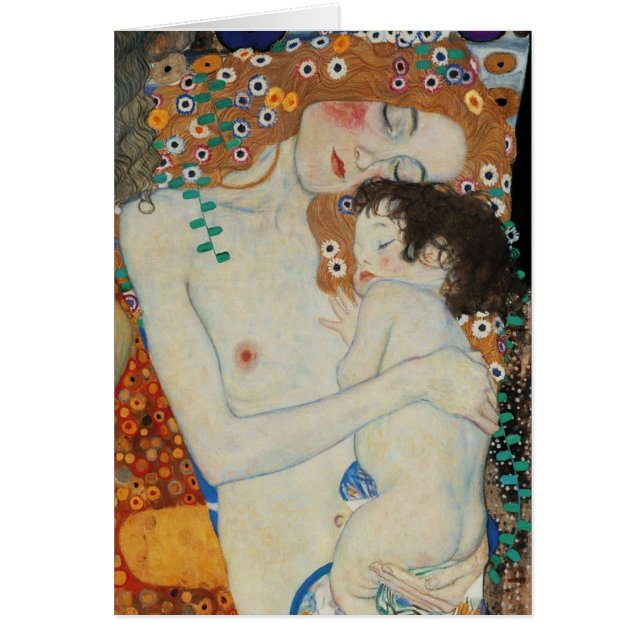 Cartão Klmit, mãe e criança (Frente)